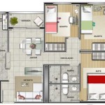 Plantas de Apartamentos de 3 quartos – Dicas e Modelos