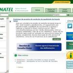 Site Anatel, www.anatel.gov.br