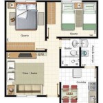 Plantas de Casas Grátis – Modelo de Planta Baixa e Projetos