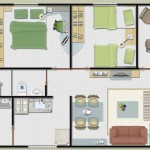 Plantas de Casas com 2 Quartos – Fotos e Modelos